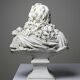 Antique white plaster bust of Louis XIV after Gole & Le Brun