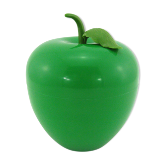 Green plastic ice cube apple - s.o.m.m paris - vintage 70s