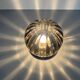 Flush-mounted lamp in chrome and smoked glass by N Leuchten, 1960s, Germany.