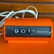 Vintage alarm clock sankyo orange
