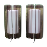 Set sconces Guzzini bagno vintage 70s