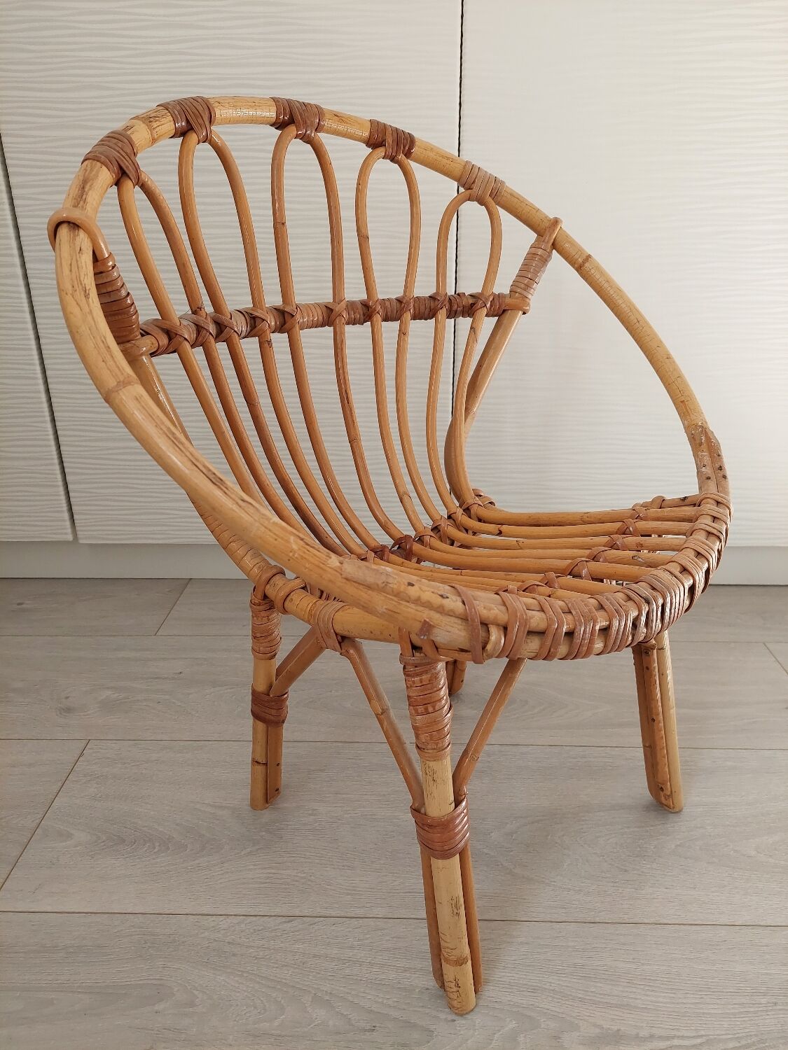 Rattan armchair for children