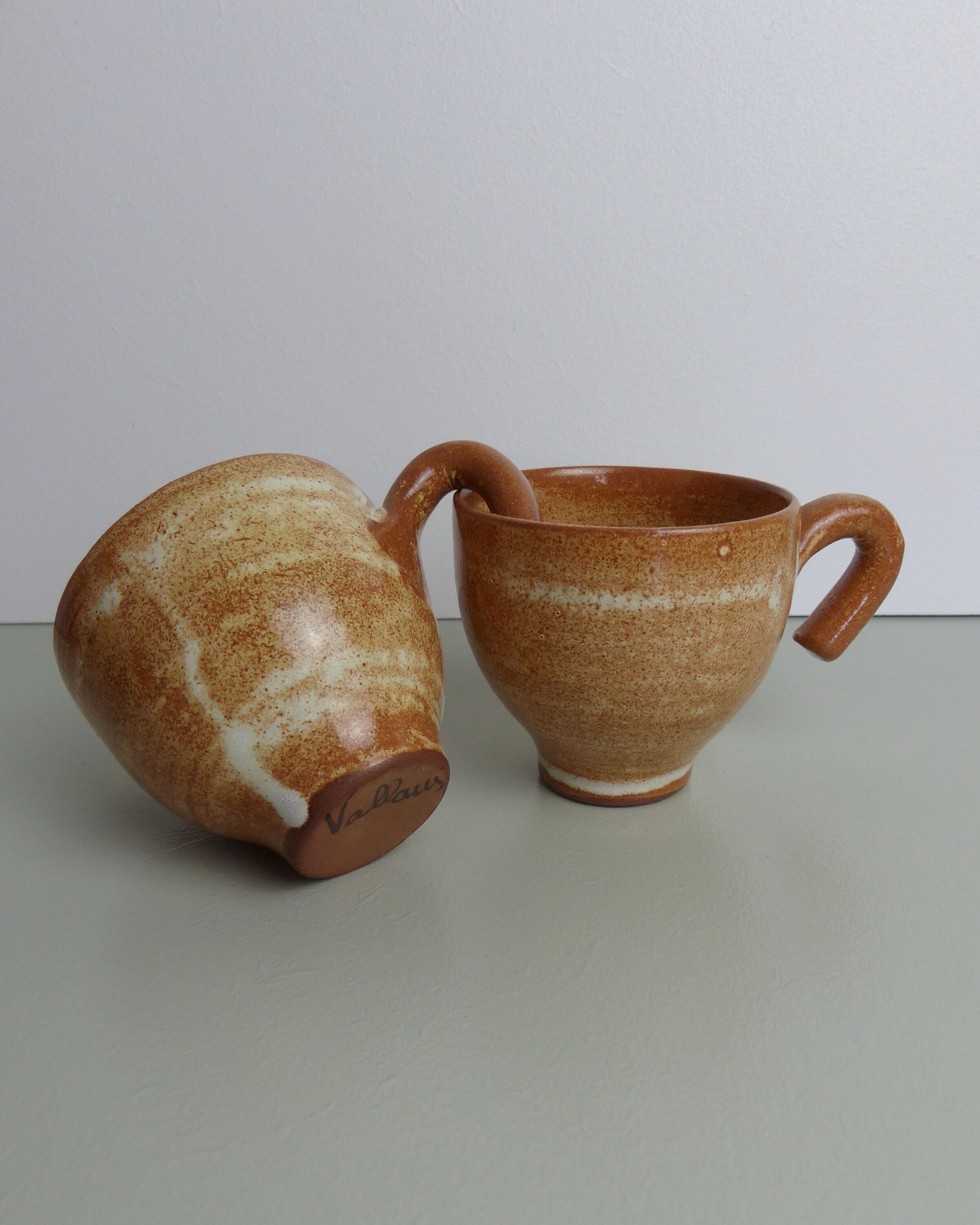 Set of 6 cups in Vallauris sandstone