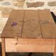 American desk in raw wood 1900