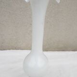White pedestal vase