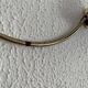 Vintage 1960s gold coat rack with 3 hooks - 45 x 7 cm