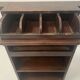 20th century solid oak restaurant cutlery trolley