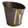 Cache-pot moderniste en cuivre, années 1950.
