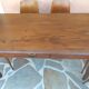 Vintage 1920s wooden farm table