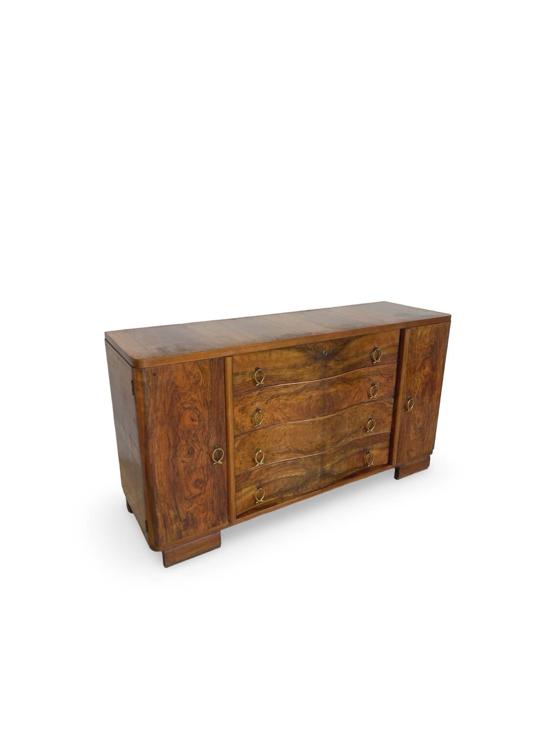 Italian Art deco walnut sideboard
