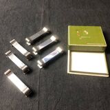 Vintage Christofle Silver Metal Knife Rests - Gallia Arabesque - Set of 6