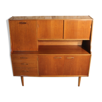 Buffet / sideboard high vintage teak Scandinavian style