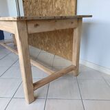 Renovated solid wood farmhouse table