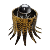 Sun wall lamp by ferro arte, metal and gold leaf, spain, 1960