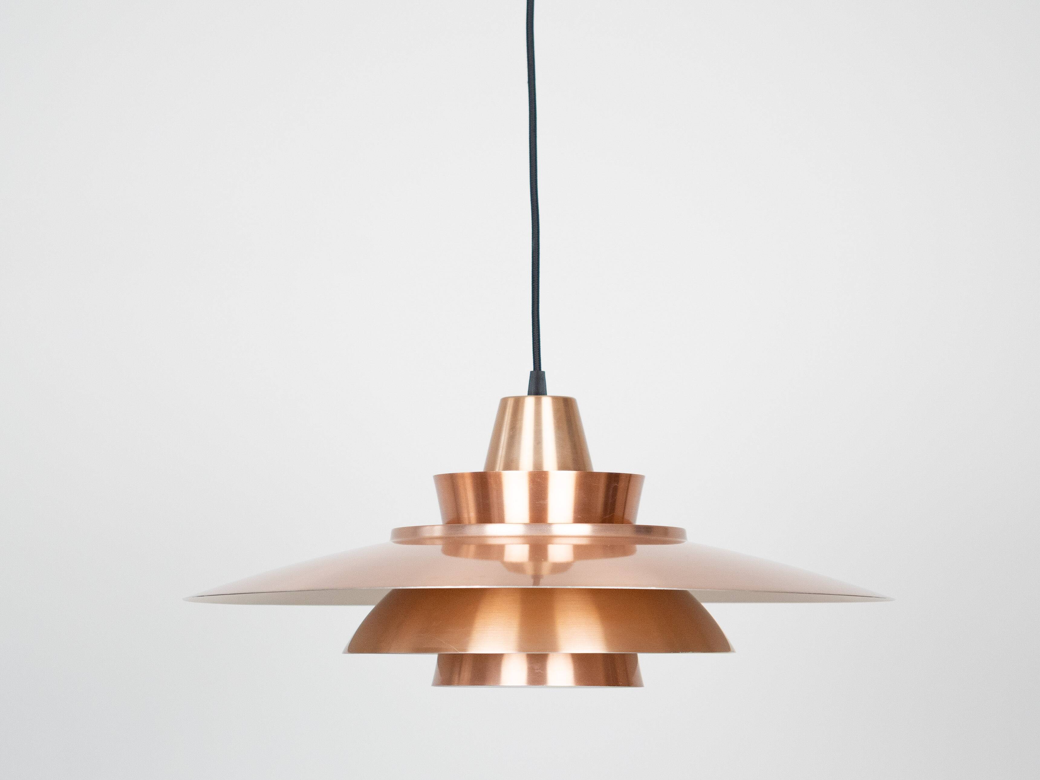 Danish vintage pendant lamp Superlight by David Mogensen, 1980s