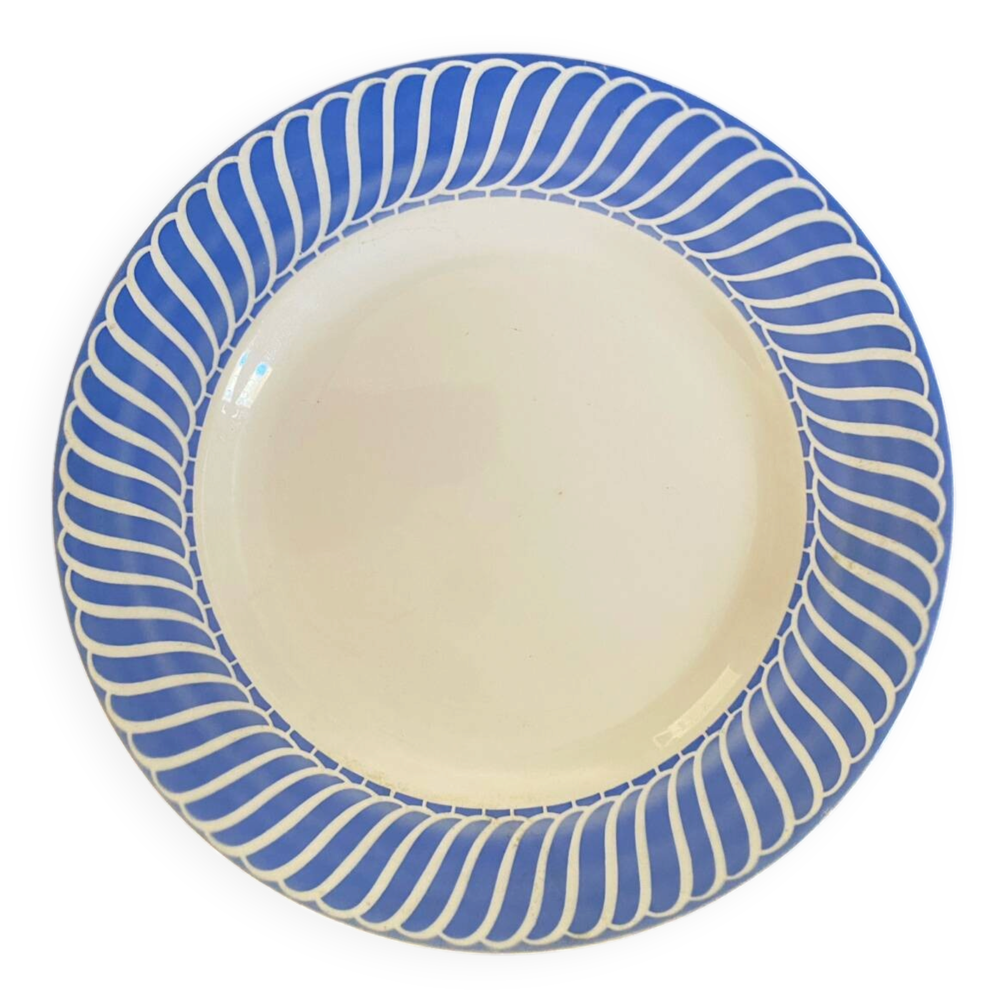 Plat rond de service Jacquot Digoin Sarreguemines.