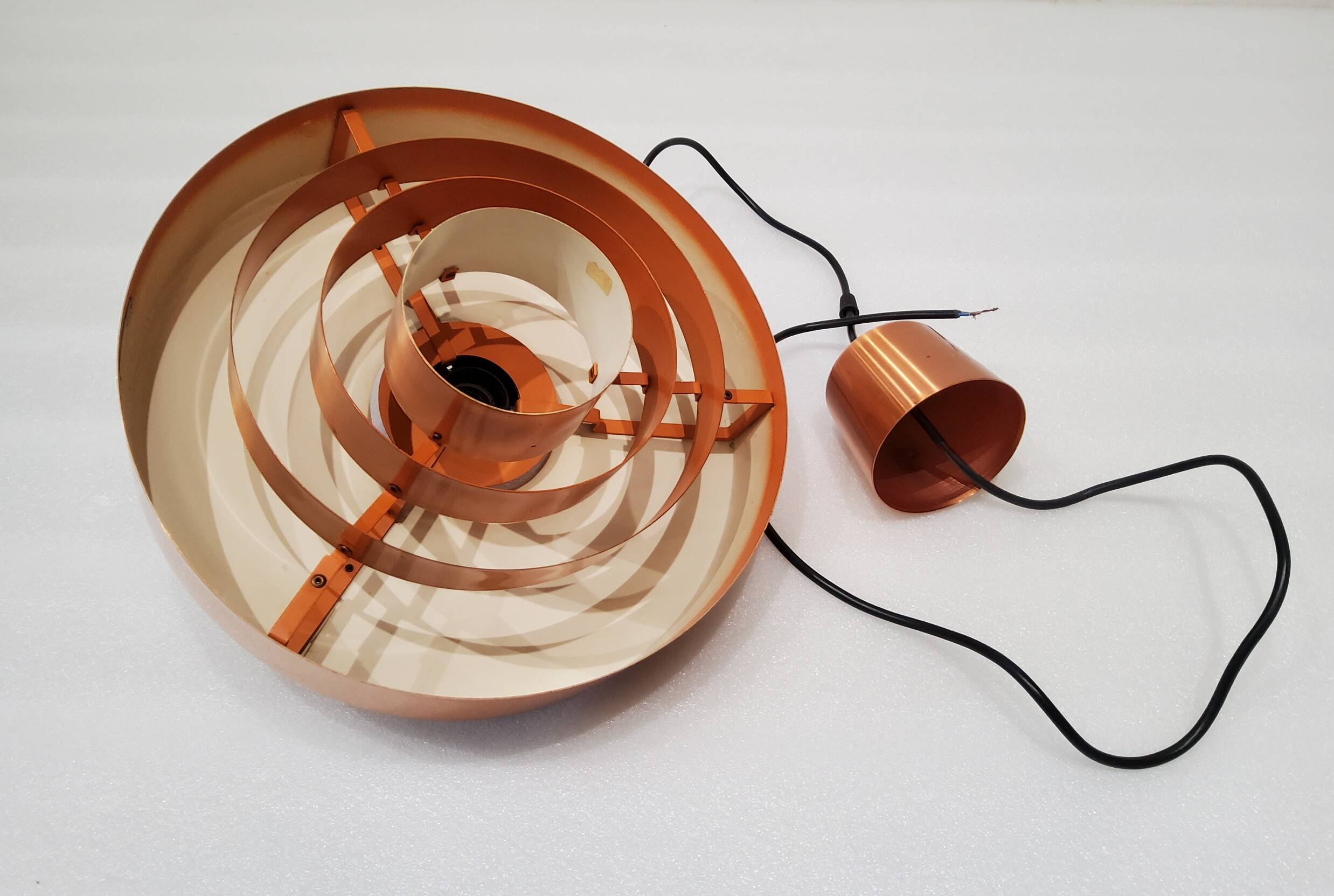 Danish suspension light by Jo Hammerborg for Fog and Morup, 1963 vintage.