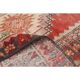 1970s Vintage Turkish Hand-Knotted Wool Cotton Red Area Rug 110x186