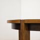 Extendable solid wood round table – 1970s modernist design
