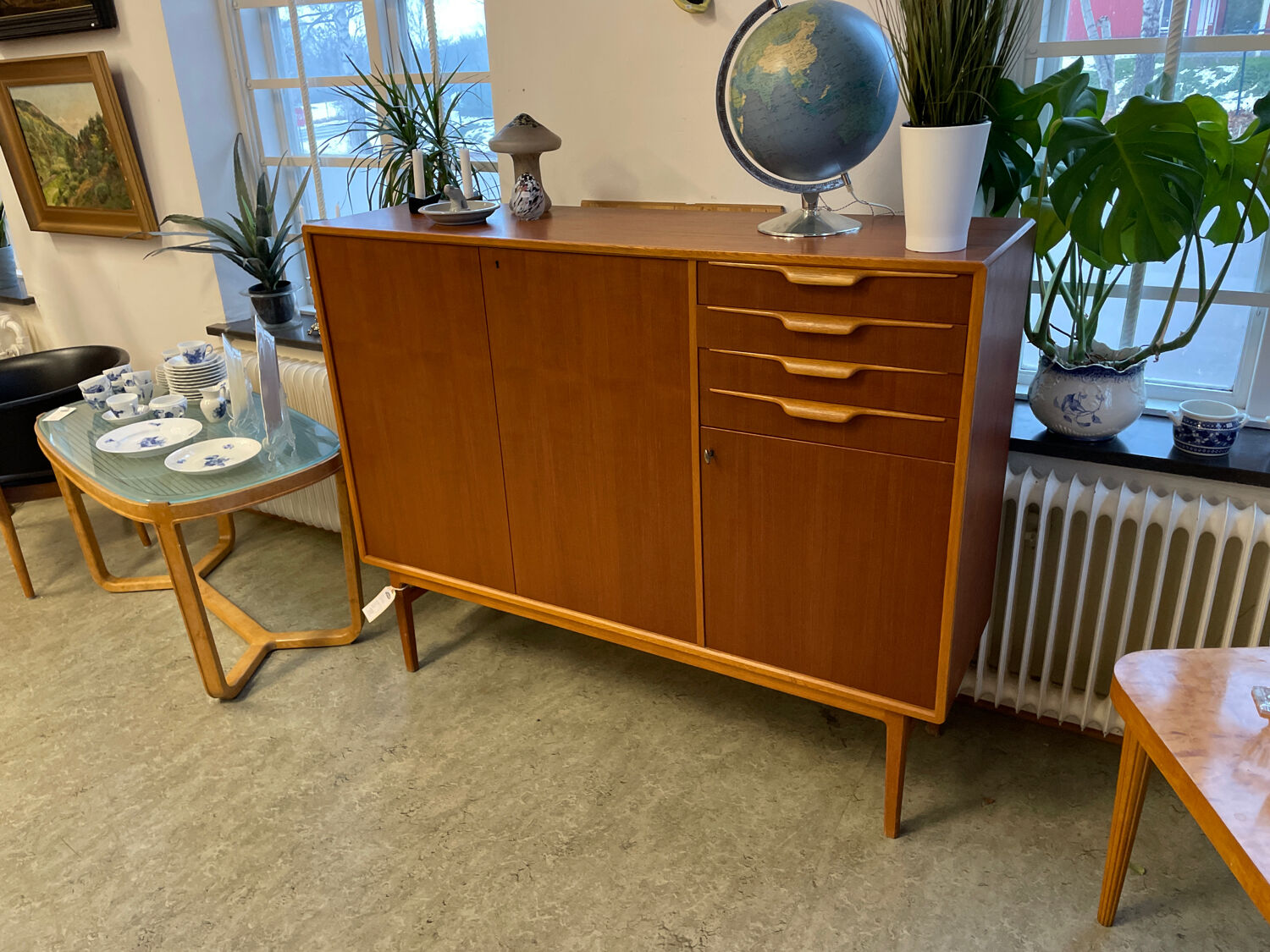 Scandinavian teak sideboard "Reno", Bertil Fridhagen, Bodafors, Sweden