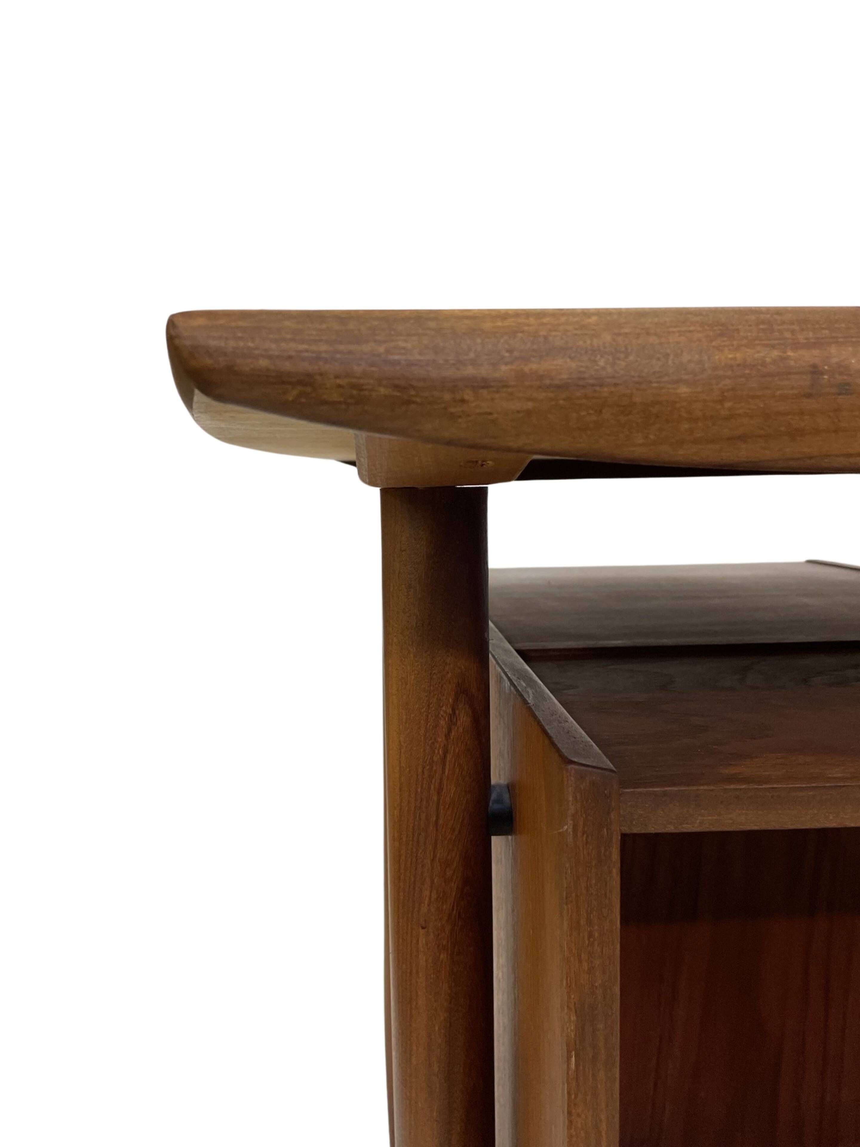 Bureau vintage en teck de Tijsseling pour Propos Hulmefa 1960
