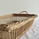 Woven wicker basket