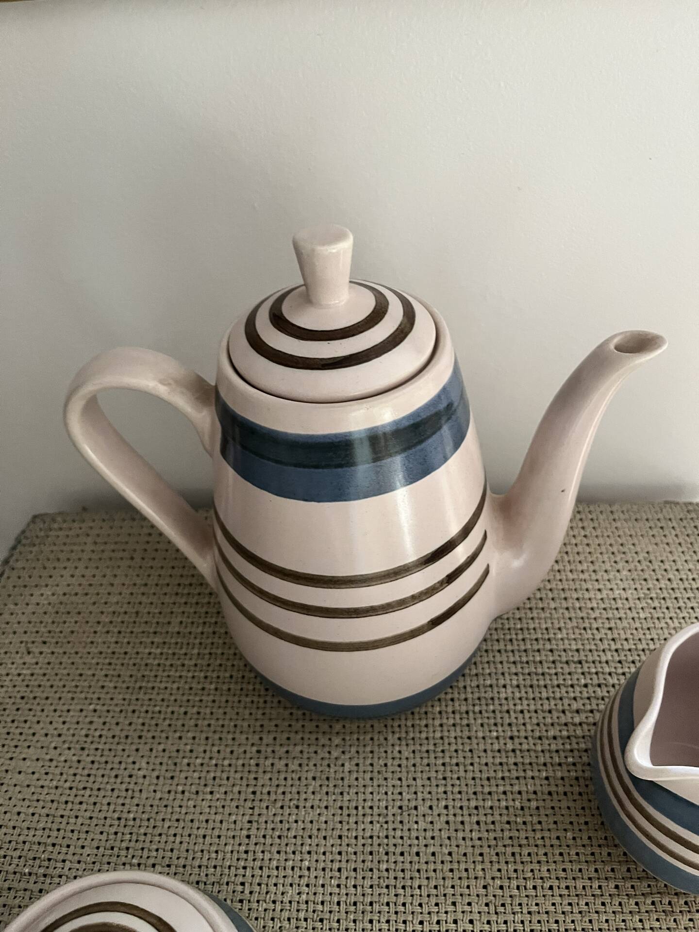 Teapot, sugar bowl, milk jug