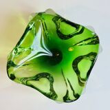 🌿 Radiant green Murano tray – vintage 70s 🌿