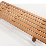 Pine slatted bench by Ole Nielsen