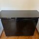 Contemporary black lacquered sideboard