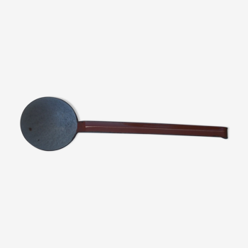 Vintage brown enamelled ladle