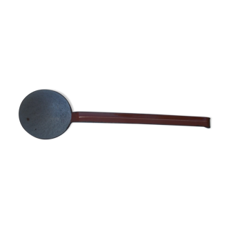 Vintage brown enamelled ladle