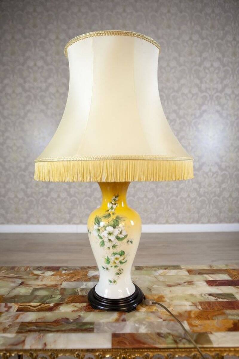 20th Century Night Lamp on Ceramic Base