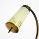 Beautiful, rare brass table lamp with glass shade | 1940s