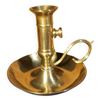 Brass cellar rat candle holder