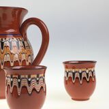 Trojan pottery with geometric patterns from the 1950s