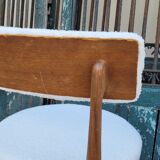 Series of 4 design Scandinavian teak chairs