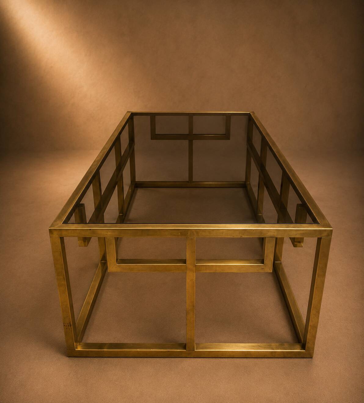 Brass table by J. Lefevre, circa 1970.