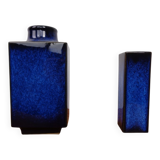 Blue Japanese ceramic vases, 1960s, set of 2