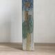 Stoneware soliflore vase signed Jean Claude Monange, "Marguerite" motif