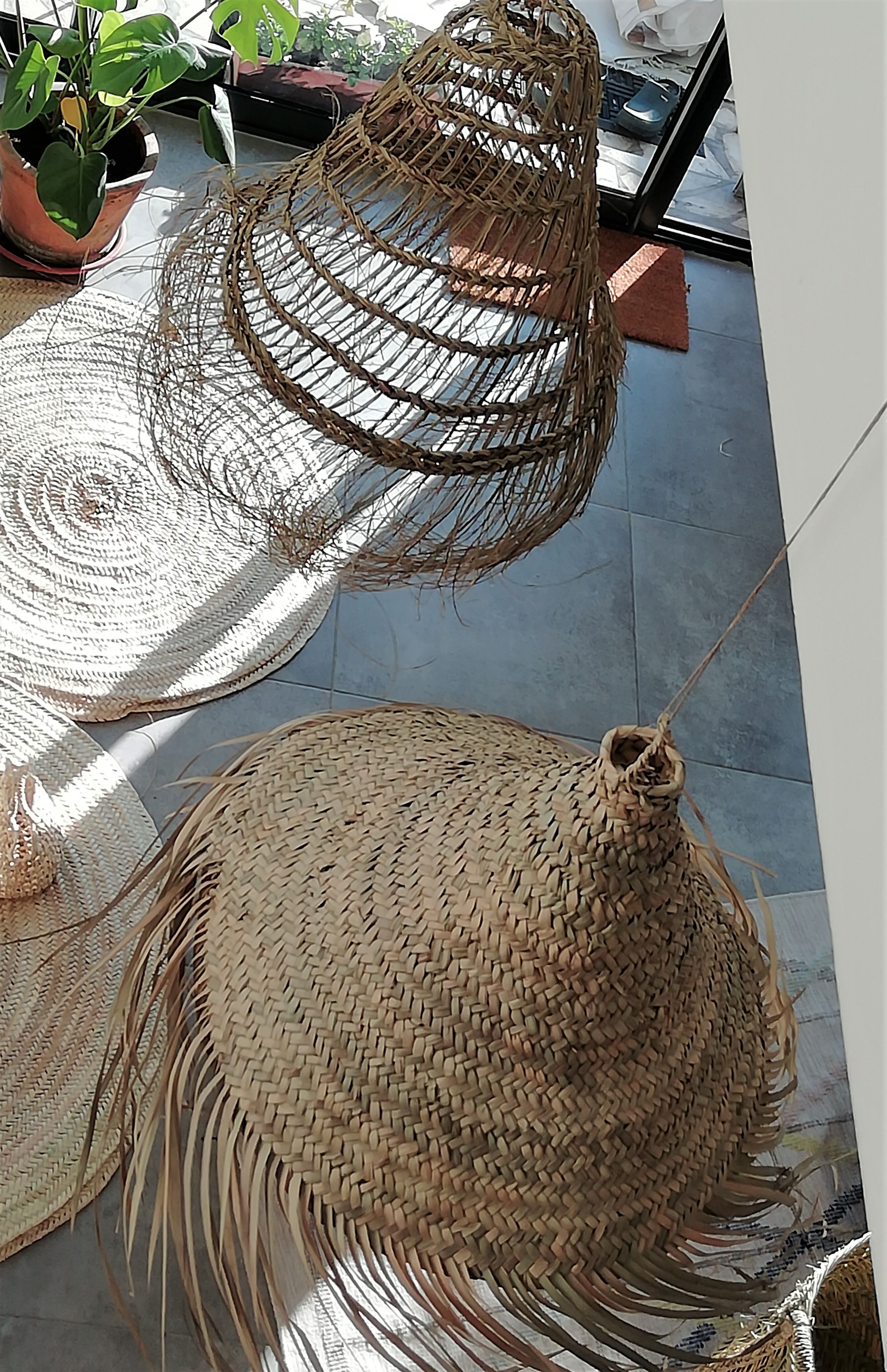 Vegetable fibre hanging