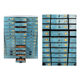 Pastourel wooden craft cabinet with 96 drawers and blue patina