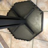 Octagonal inlaid pedestal table