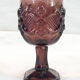 Advertising glass AVON purple decor in vintage relief