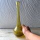 Bubble-blown glass solo flower vase