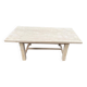 Table de ferme extensible à volets rénovée en bois massif 140-200cm