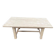 Table de ferme extensible à volets rénovée en bois massif 140-200cm