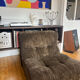 Vintage velvet armchair