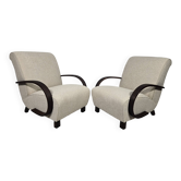 Chaises de salon Art Déco de Jindřich Halabala, années 1950, ensemble de 2