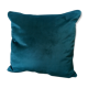 Decorative cushion blue velvet duck 40x40